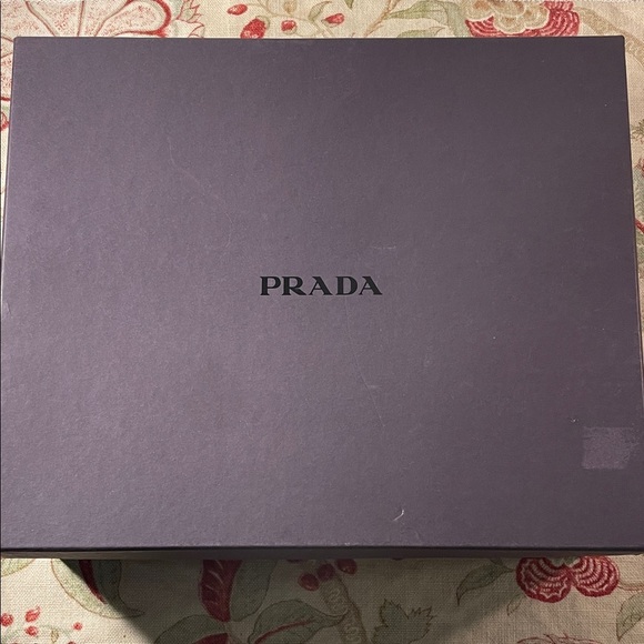 Prada Sleek Black Suede Kitten Heel Semi Square Ankle Booties Bags & Box - Picture 10 of 12